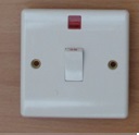 White 20A D.P. Switch With Neon