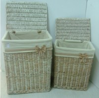 Cane Set Of rectangular Baskets