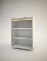 Modular office 2 shelves 80