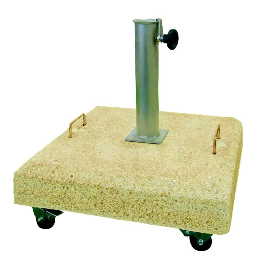 concrete umbrella base with wheels