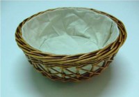 24 Cm Cane Round Basket