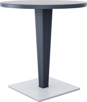 882-1 Riva Table 70cm With Aluminium Base