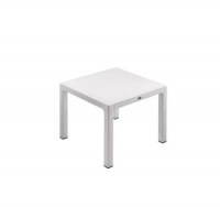 Classi 90 x 90cm Table Rattan White