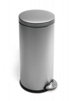 Pedal Bin 30Ltr Stainless Steel round CW1810